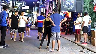Pattaya Ambled ulice Noční život 2019 (THAJKY DÍVKY)