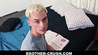 Twink Blonde Bro Enjoys In Bareback Fat Cock - BROTHER-CRUSH.COM